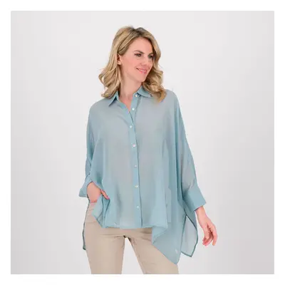 Wynne Layers Camicia ampia in georgette con manica a pipistrello Spacchi laterali