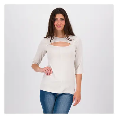 Caterina Lancini T-shirt con motivo cut out davanti