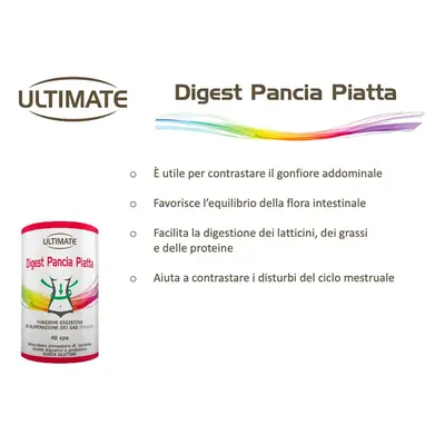 Ultimate Digest pancia piatta Integratore con probiotici