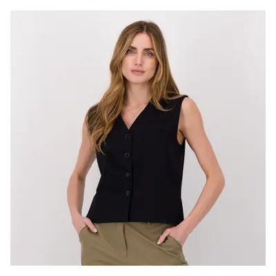 LUCREZIA SCIORTINO Gilet in tessuto super-stretch con spacchetti