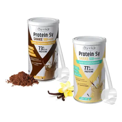 Syrio Protein SY Shake integratori proteici vaniglia + cioccolato