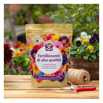 Wow Flower Fertilizzante 1kg per piante e fiori con growth booster