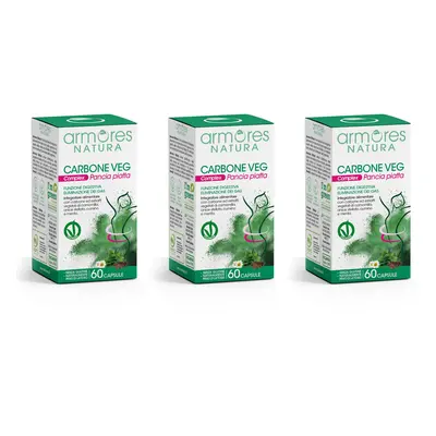 Armores NATURA Carbone Veg Complex Integratore (3 confezioni)