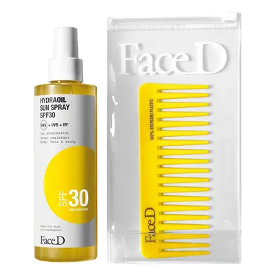 Face-D Solare corpo e capelli SPF30 + pettine e pochette