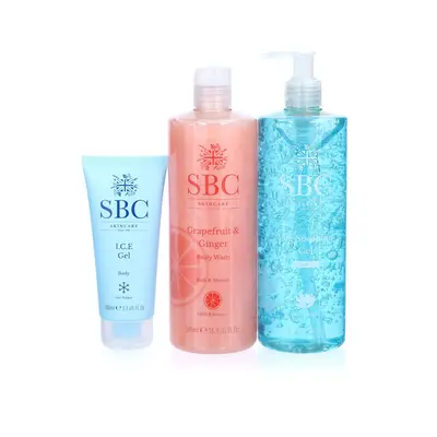 SBC Gel gambe, I.C.E. Gel e bagnoschiuma Grapefruit&Ginger