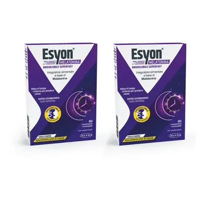 Syrio Esyon Melatonina Fast Integratore alimentare (120cpr)