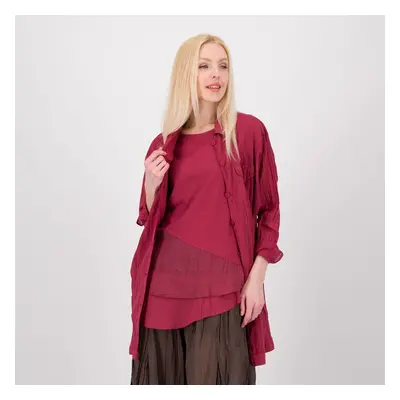 Colour Lab Maxi camicia n mussola di cotone