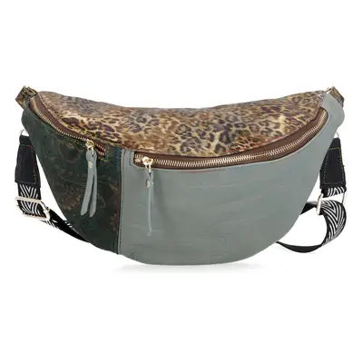 Ebarrito Marsupio/borsa in pelle patchwork