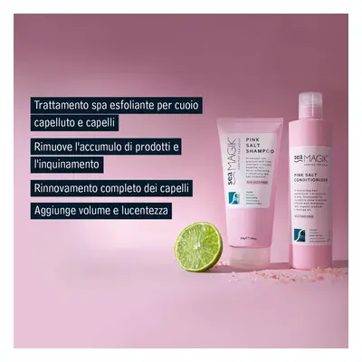 Sea Magik Pink Salt Shampoo e balsamo con sale rosa dell'Himalaya