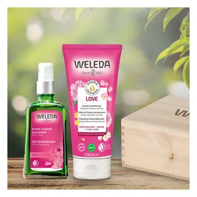 Weleda Bagnoschiuma Doccia Love e Olio Rosa con scatola