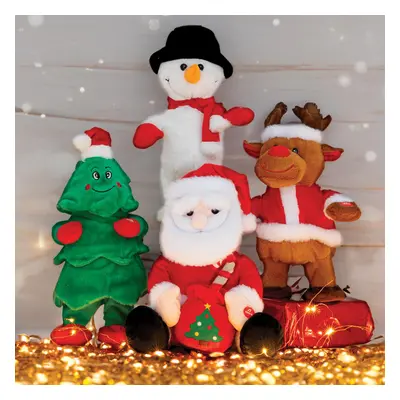 Dmail Babbo Natale seduto peluche natalizio ballerino