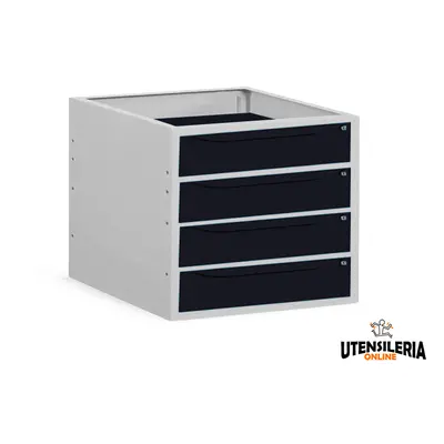 Cassettiera per banco lavoro Fami 630x607x570mm 4 cassetti, portata 100 Kg