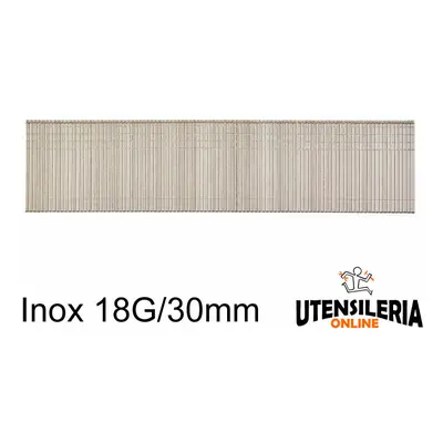 Groppini acciaio inox Milwaukee Brad Nails 1,05x1,25mm 18G/30mm/SC3 (5.000pz)