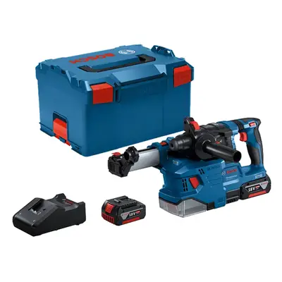 Bosch martello perforatore GBH 18V-22 Professional con aspiratore GDE 18V-12, 2 batterie e valig