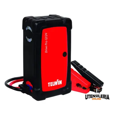 Telwin avviatore starter portatile 12-24V per auto, furgoni batteria al litio Drive Pro 12-24