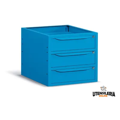 Cassettiera per banco da lavoro Fami 630x607x570mm 3 cassetti portata 75 Kg