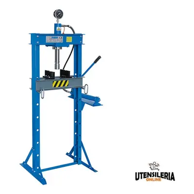 Pressa idraulica Fervi P001/20 manuale con pistone mobile, portata 20 ton