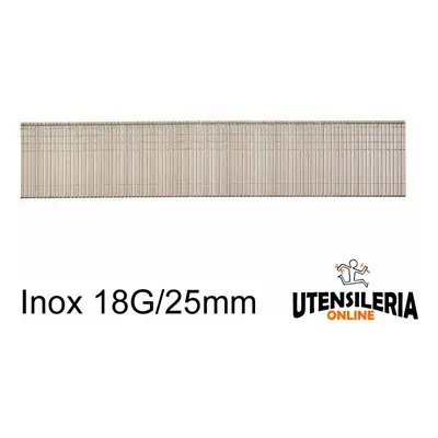 Groppini acciaio inox Milwaukee Brad Nails 1,05x1,25mm 18G/25mm/SC3 (5.000pz)