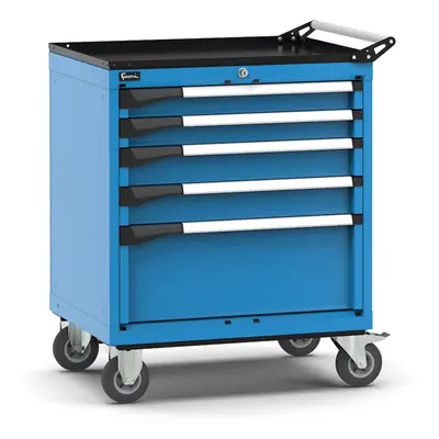 Carrello portautensili Fami Master con 5 cassetti ad estrazione regolabile blu, 714x573x922mm