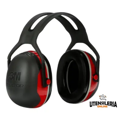 Cuffie auricolari temporali Peltor 3M serie X3A rosse 33dB