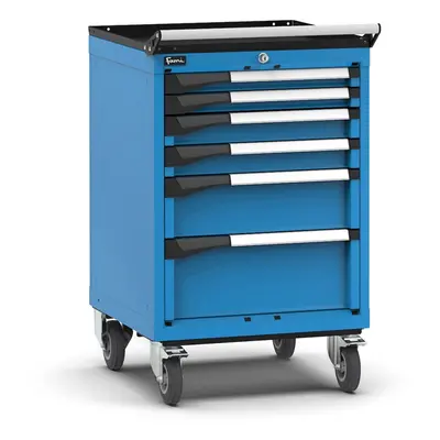 Carrello portautensili Fami Master con 6 cassetti ad estrazione regolabile blu, 561x573x922mm