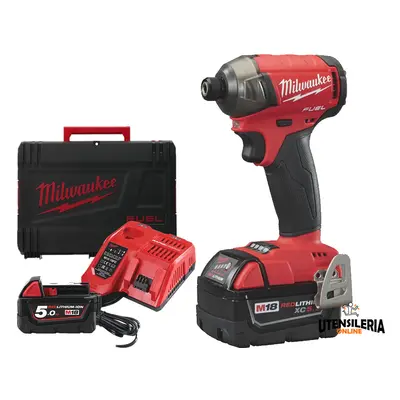 Avvitatore ad impulsi compatto silenzioso Milwaukee M18 FQID-502X in Kit