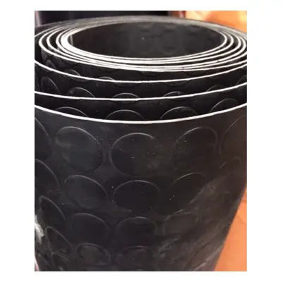 Lastra tappeto a bolle in PVC nero 2000x1000mm spessore 1.5mm