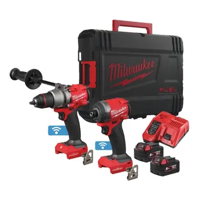 Kit Milwaukee 18V Trapano ONEPD3 + Avvitatore ONEID3 con 2 batterie e valigetta