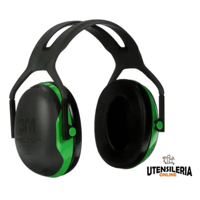 Cuffie auricolari temporali Peltor 3M serie X1A verdi 27dB