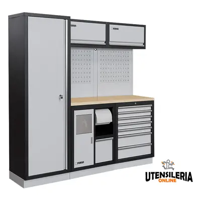 Arredamento modulare multifunzione per officina A007I Fervi 1960x498x2000 mm