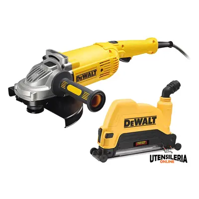 Smerigliatrice angolare DeWalt DWE492GK-QS 230mm 2200W con cuffia aspirazione