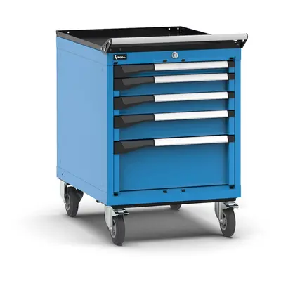 Carrello portautensili Fami Master con 5 cassetti ad estrazione regolabile blu, 561x726x822mm