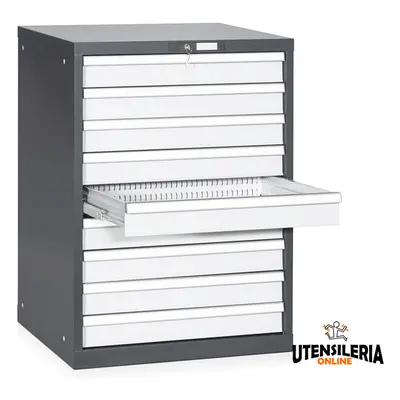 Cassettiera Stark Tecnotelai a 9 cassetti ad estrazione totale 714x725x1000mm