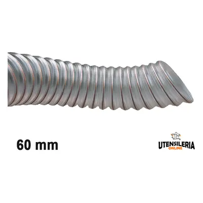 Tubo ARIA/PU per aspirazione polveri, trucioli e materiale abrasivo, 60mm (20mt)