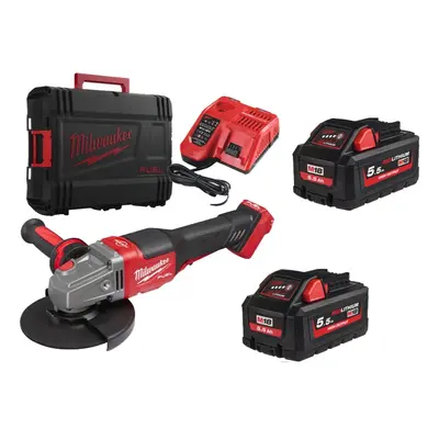 Kit smerigliatrice Milwaukee M18 Fuel FHSAG125XPDB interruttore a paletta