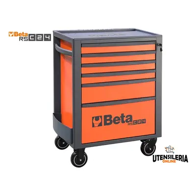 Beta carrello porta attrezzi RSC24 5 cassetti, piano in ABS rinforzato e fori per cacciaviti