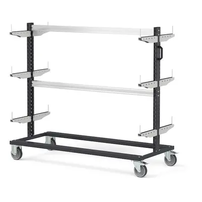 Carrello rastrelliera Fami Bin Cart 1505 per trasporto materiali lunghi, 1552x668x1357mm