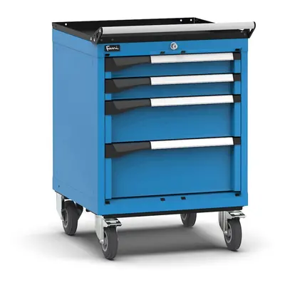 Carrello portautensili Fami Master con 4 cassetti ad estrazione regolabile blu, 561x573x822mm