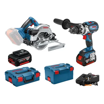 Kit Bosch trapano avvitatore GSB 18V-110 C e sega circolare GKS 18V-57 G