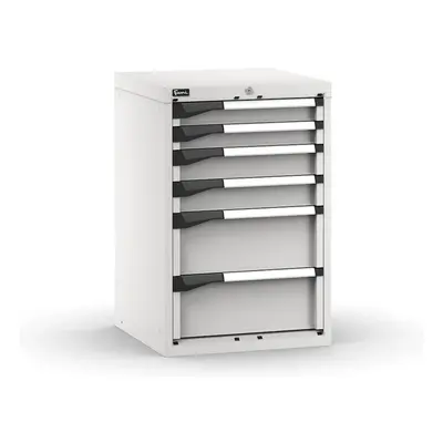 Cassettiera da banco Fami Master grigio a 6 cassetti per materiali voluminosi 561x573x850mm