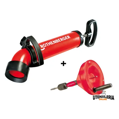 Rothenberger set pompa Ropump Super Plus e sturatore Rospi 6 HE Plus