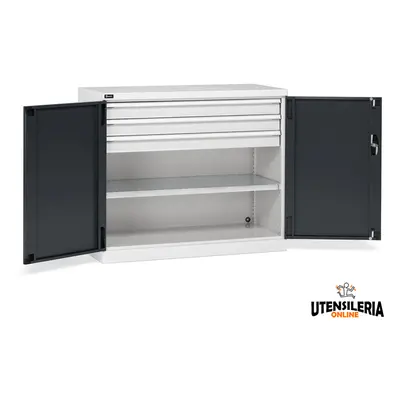 Armadio ante battenti Fami Perfom 1193x555x1000 con 3 cassetti, portata 800 Kg