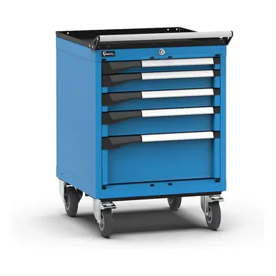 Carrello portautensili Fami Master con 5 cassetti ad estrazione regolabile blu, 561x573x822mm