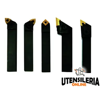 Set 5 Utensili per tornitura LTF gambo MD16 16x16 con inserti