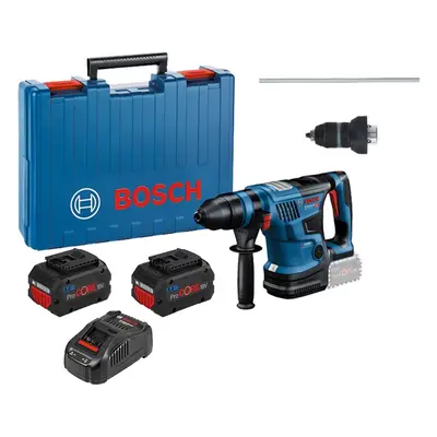 Bosch martello perforatore a batteria GBH 18V-34 CF BITURBO con 2 batterie 8.0Ah e valigetta