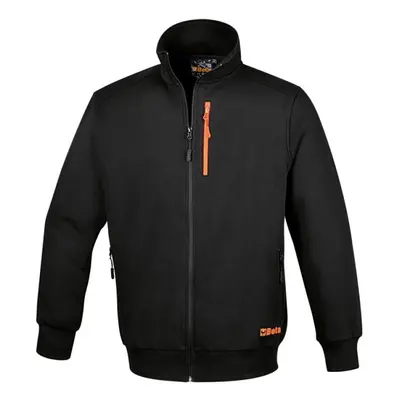 Felpa da lavoro Beta 7664N in cotone con zip lunga, (tg. XS-3XL)