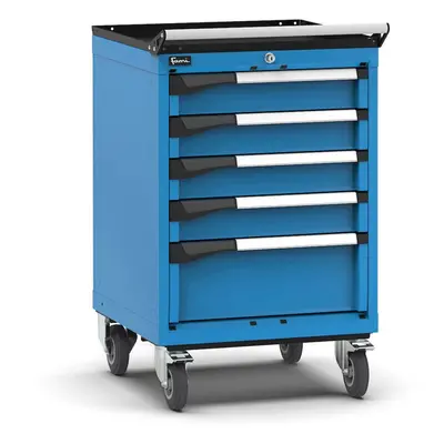 Carrello portautensili Fami Master con 5 cassetti ad estrazione regolabile blu, 561x573x922mm