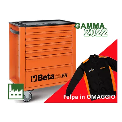 Carrello Beta C24EH con 7 cassetti e 169 utensili per l'industria + felpa in OMAGGIO