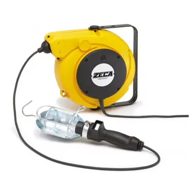 Avvolgicavo automatico Zeca 5907/T306 con lampada 250V, 15,5 mt