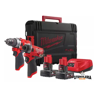 Trapano a percussione Milwaukee M12 Fuel FPD + Avvitatore ad impulsi M12 FID IN OMAGGIO